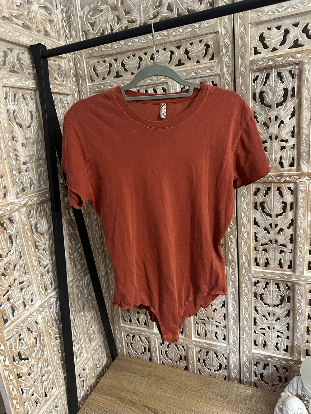 ♥️ Free People Burnt Red Bodysuit